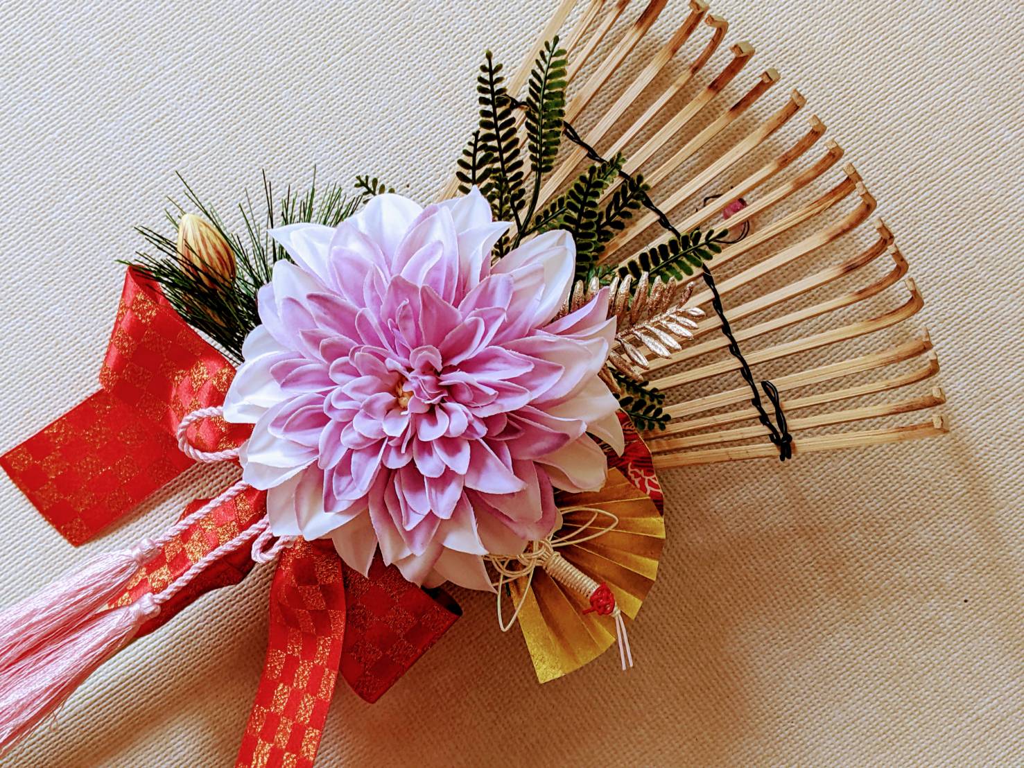 風水五行で作る 開運！花✿熊手作り