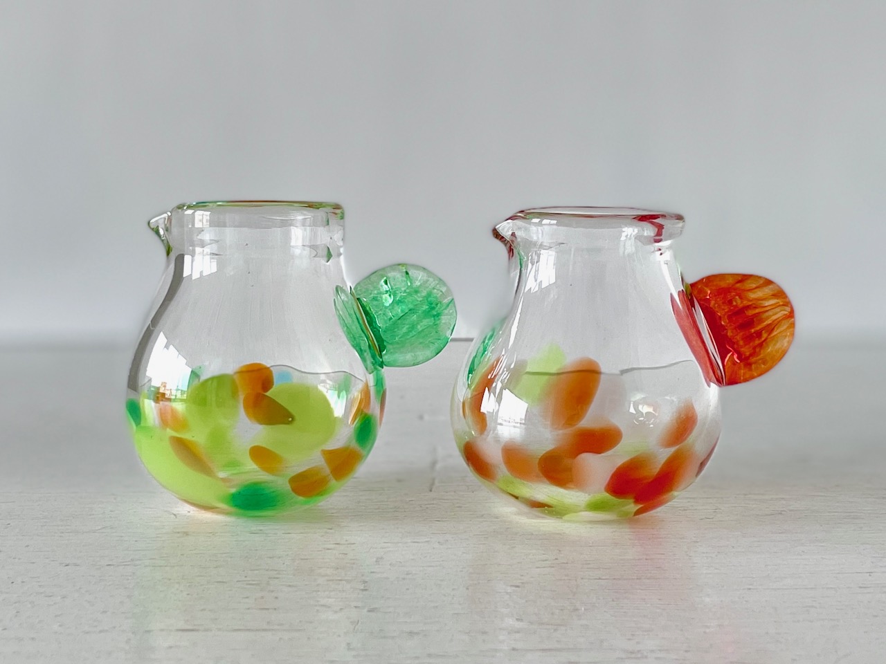 かわいいミニ水玉ミルクピッチャー製作