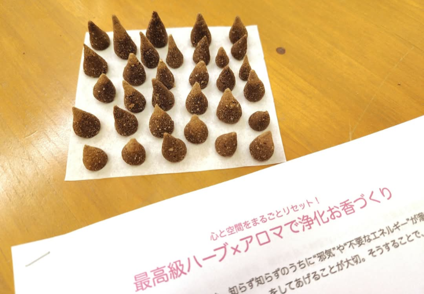 お香とガラスのワークショップ